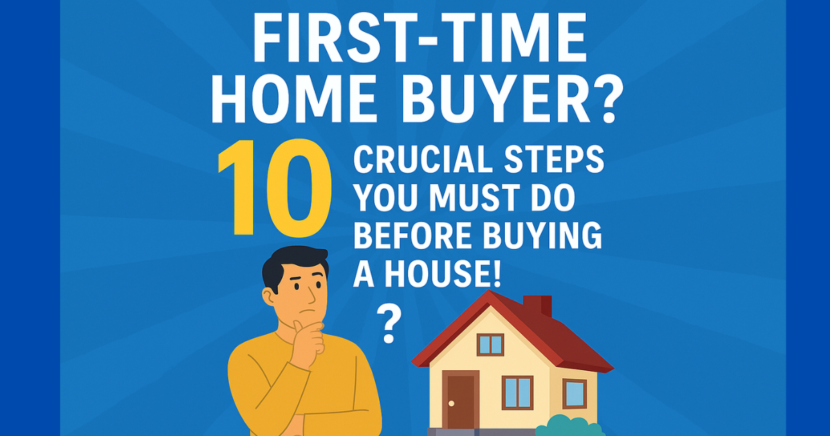 First-Time Home Buyer? 10 Crucial Steps You MUST Do Before Buying a House!