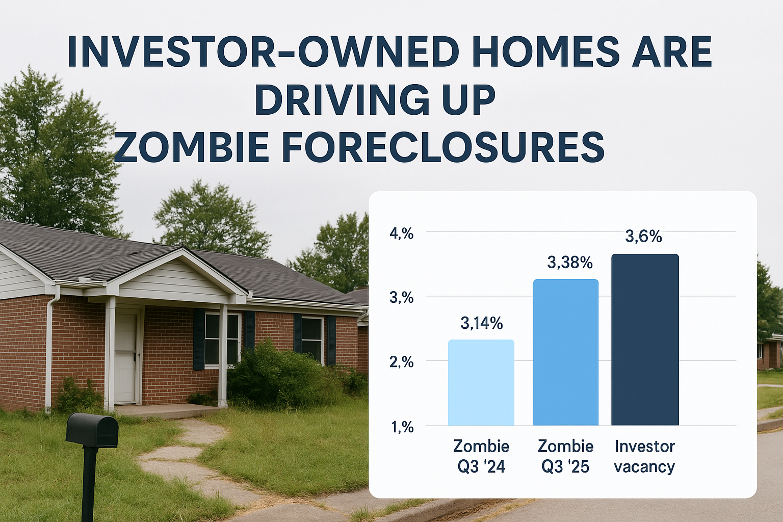 Investor-Owned Homes Are Driving Up Zombie Foreclosures (Summary)