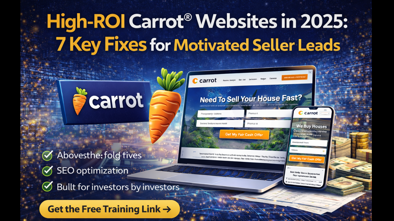 Free Class: High-ROI Lead Gen Websites (Carrot) — What Works & What Doesn’t