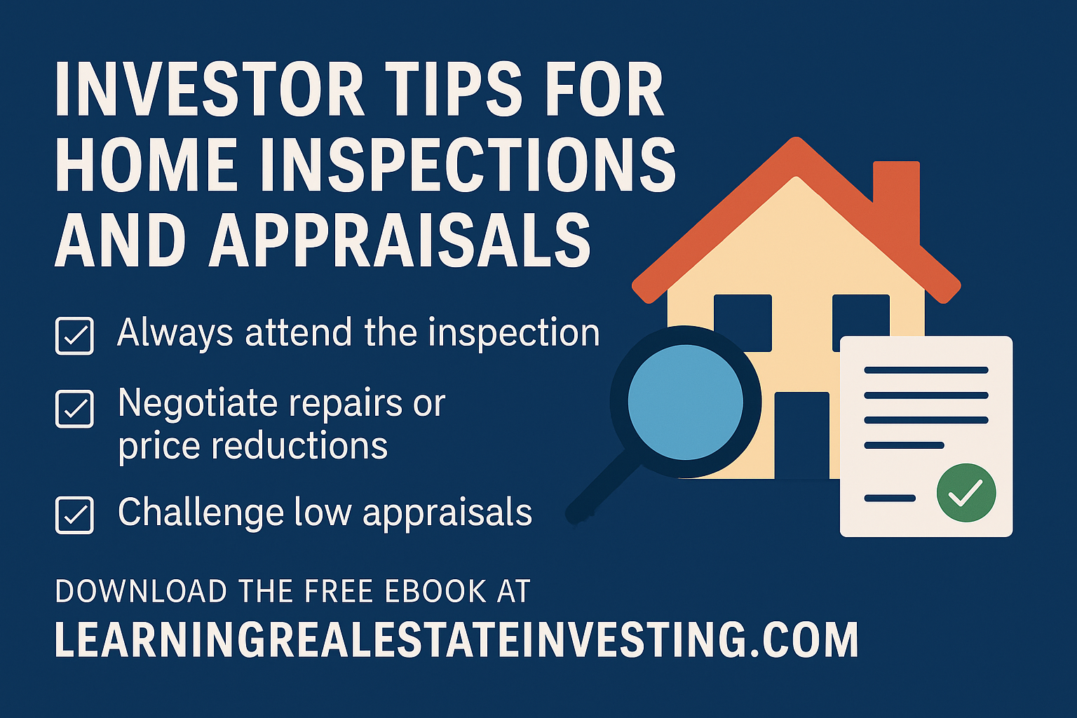 Investor Tips for Home Inspections and Appraisals