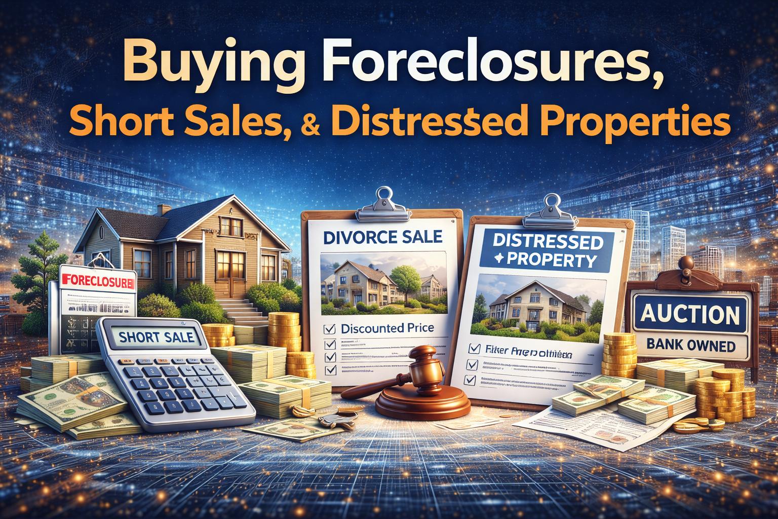 Foreclosure, Short Sale, and Distressed Property Purchases