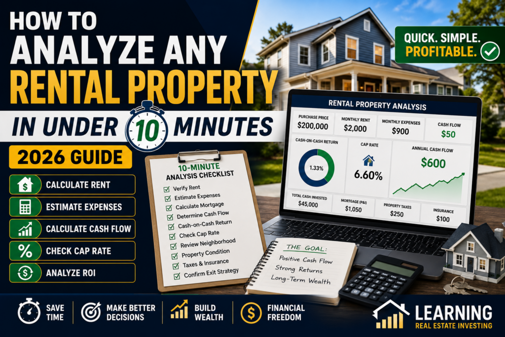 How to analyze rental property quickly