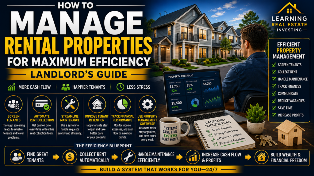 How to Manage Rental Properties for Maximum Efficiency Landlords Guide