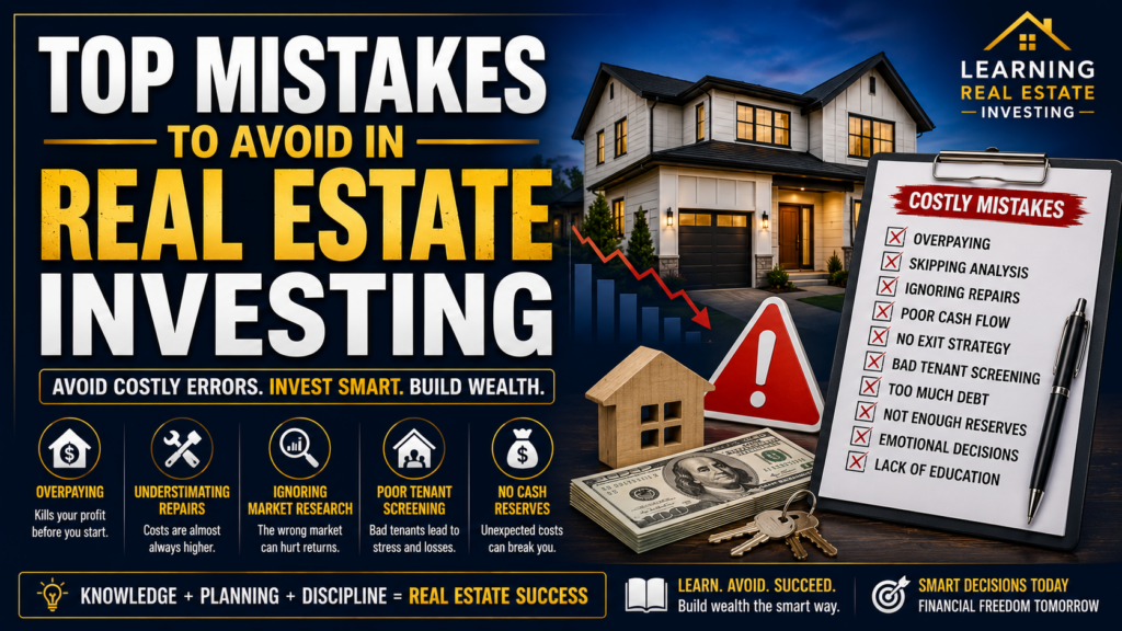 Top Mistakes to Avoid in Real Estate Investing (2026 Beginner's Guide)