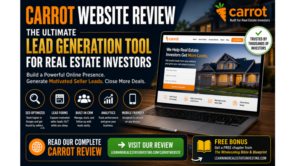 carrot website review the ultimate lead generation tool for real estate investors