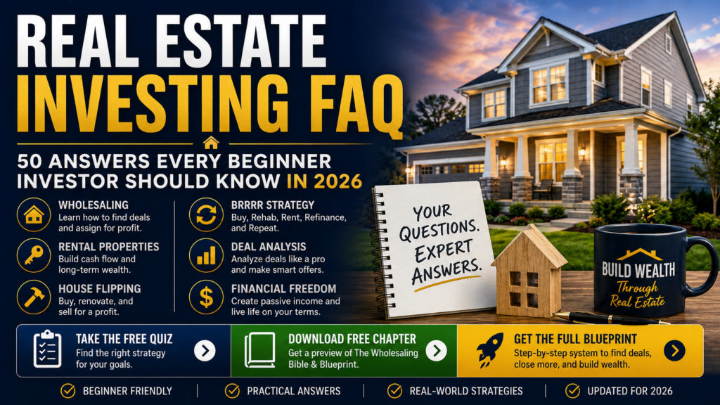 real estate investing faq