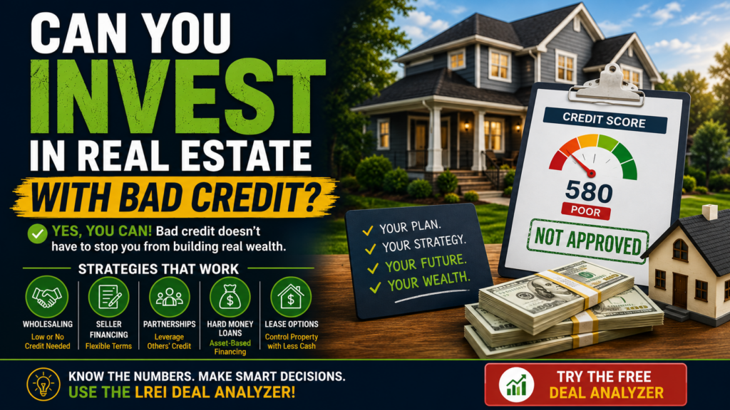 Can You Invest in Real Estate With Bad Credit