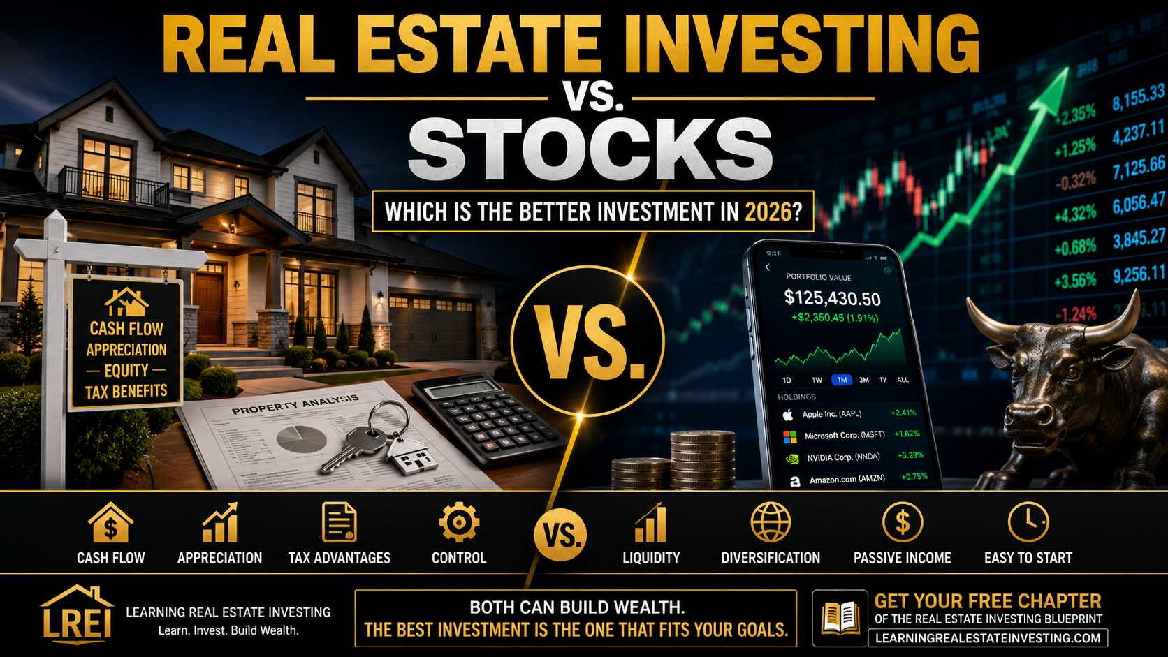 Real Estate Investing vs Stocks