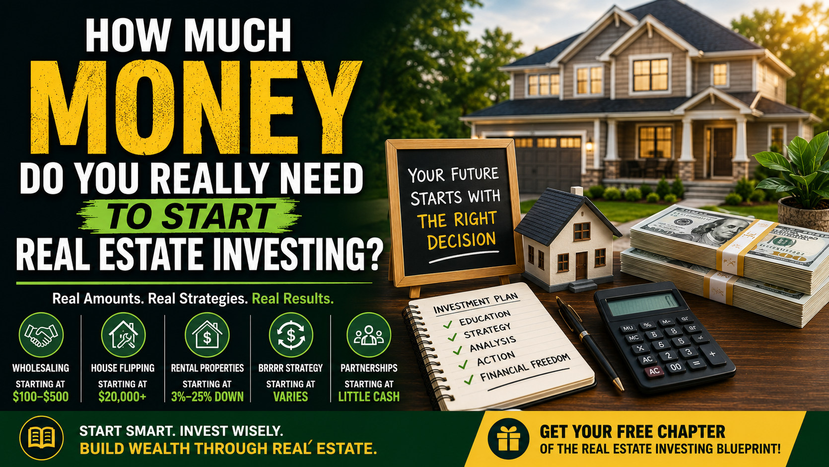 How Much Money Do You Really Need to Start Real Estate Investing? (2026 Beginner’s Guide)