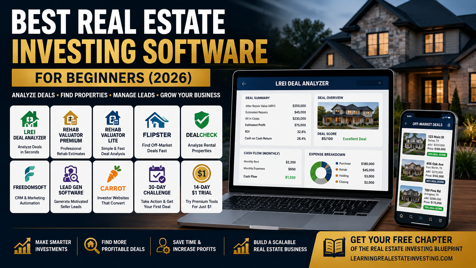 Best Real Estate Investing Software for Beginners (2026)