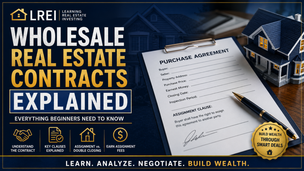 Wholesale Real Estate Contracts Explained Everything Beginners Need to Know