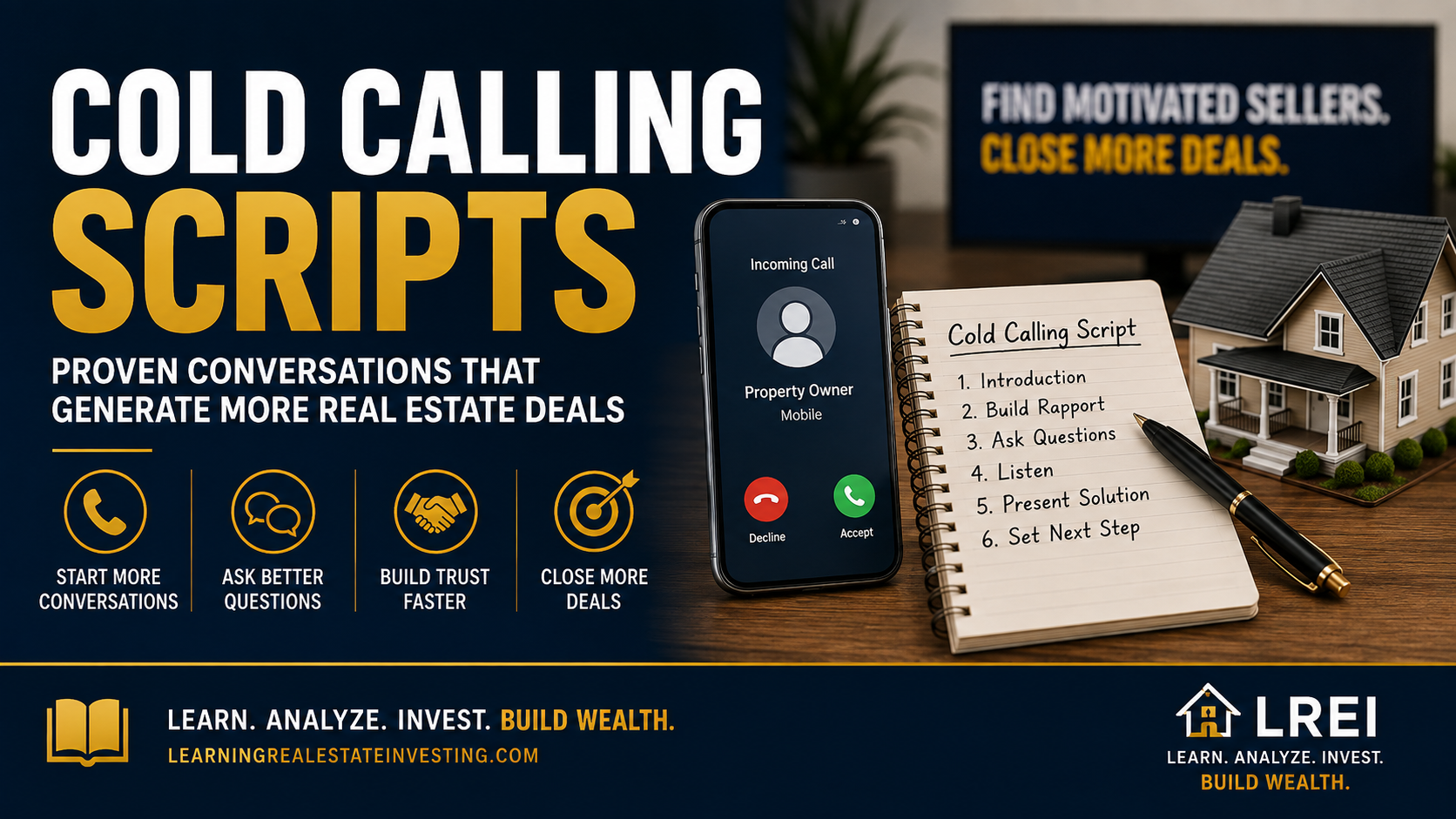 Cold Calling Scripts for Real Estate Investors: Proven Conversations That Generate More Deals (2026)
